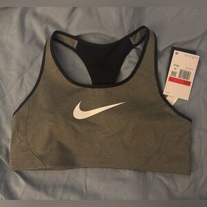 Nike Racerback Sports Bra Grey - Size Large